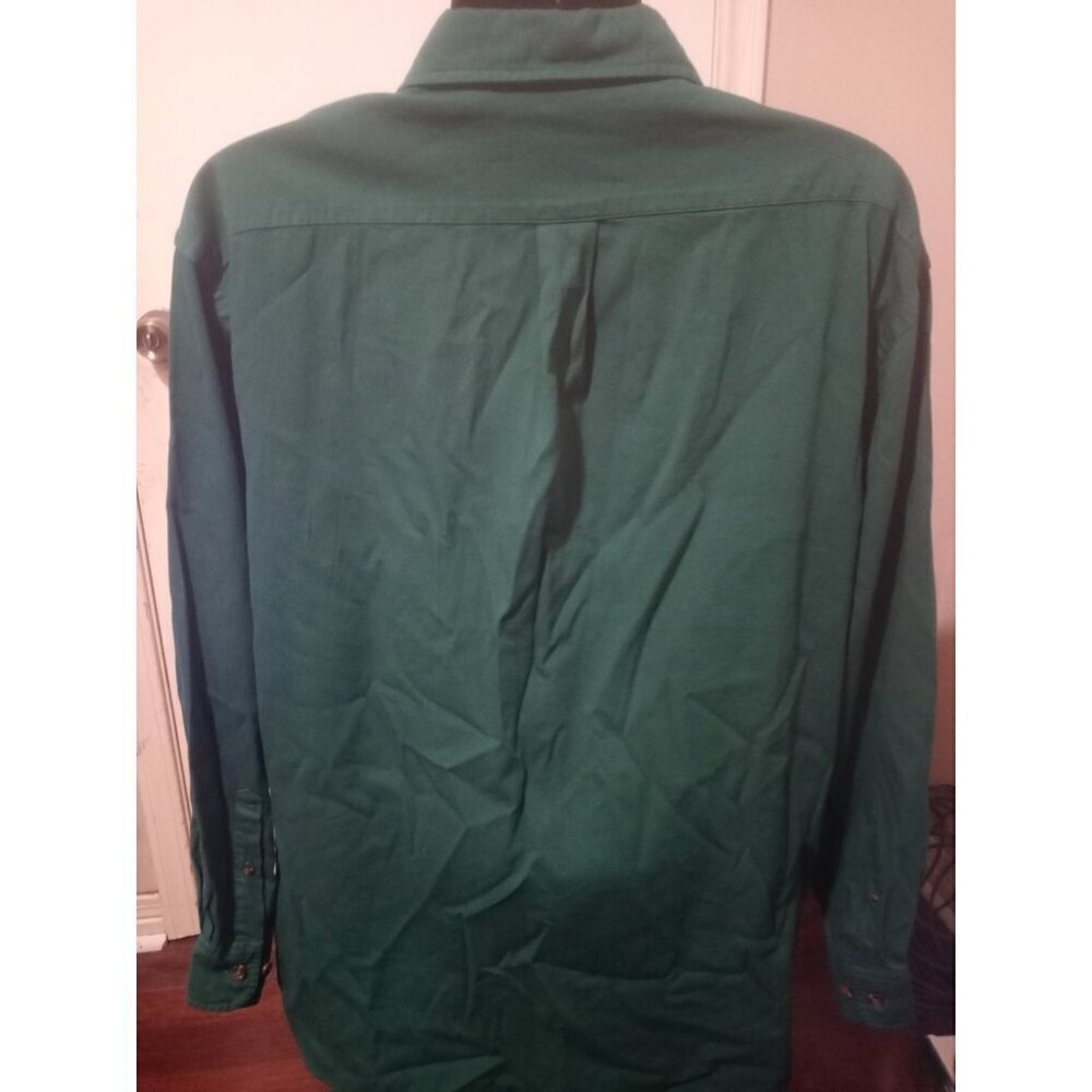 New ROUNDTREE & YORKE Long Sleeve Shirt Modal Cotton Green size 2XL - Picture 7 of 12